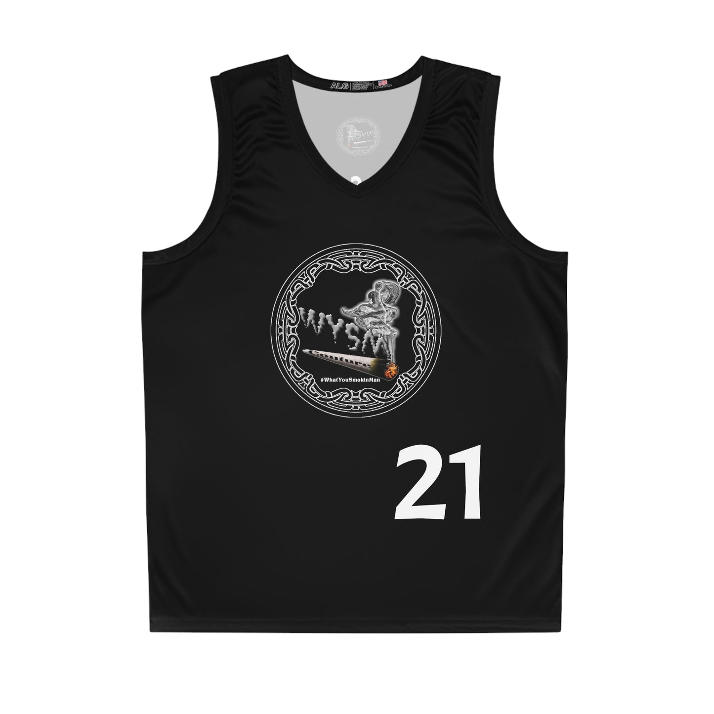 WYSM #Whatyousmokinman Classic Basketball Jersey