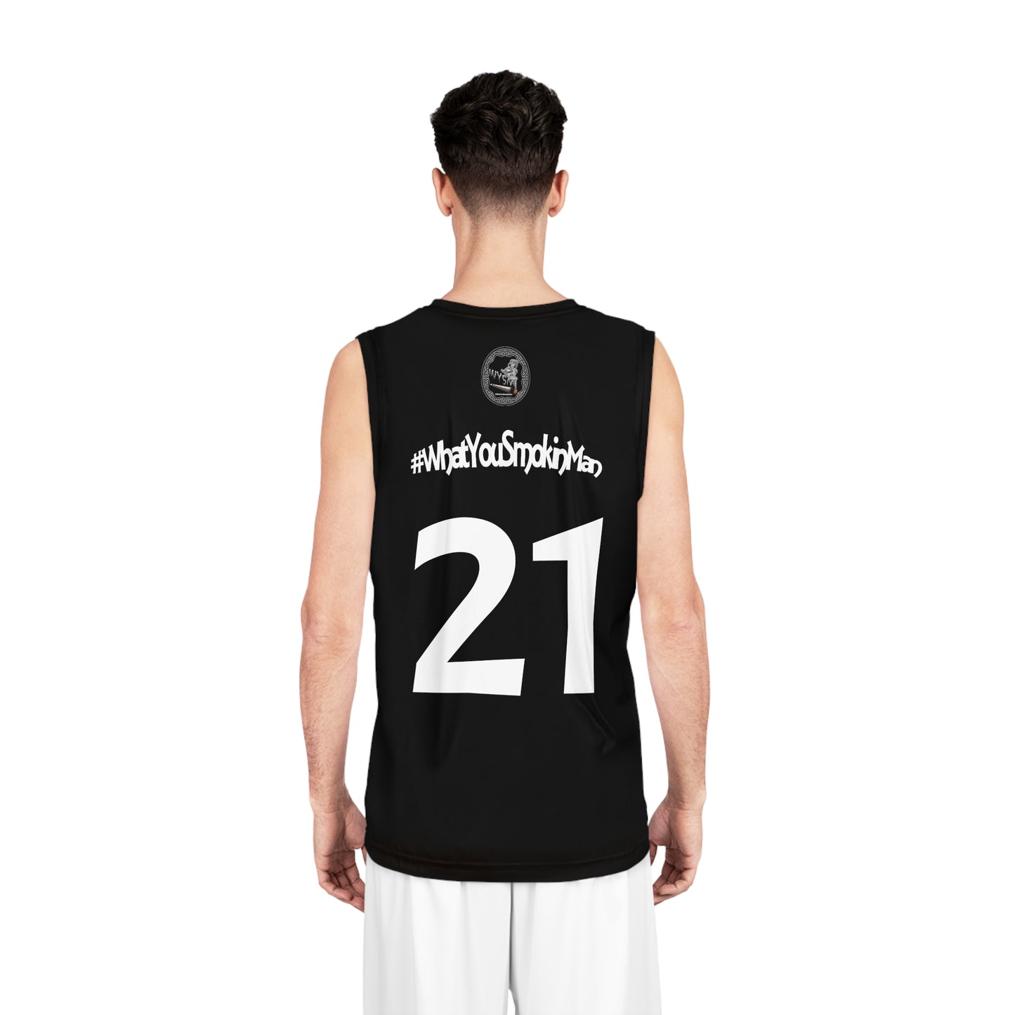 WYSM #Whatyousmokinman Classic Basketball Jersey